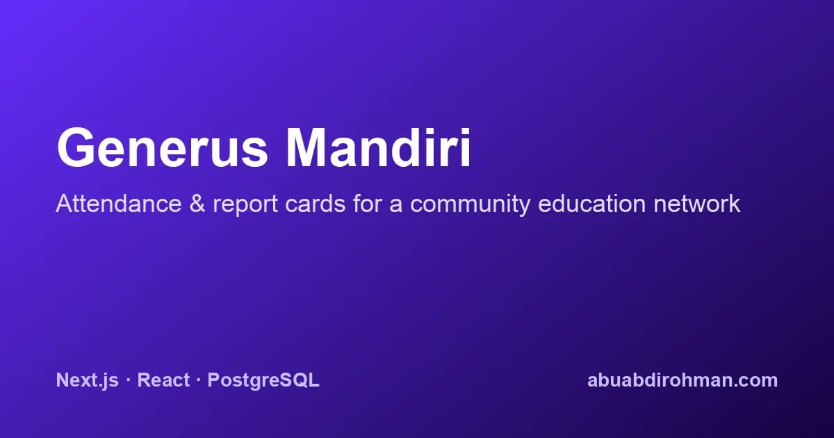 Generus Mandiri